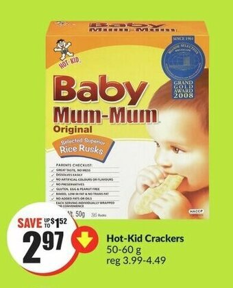 FreshCo Hot-Kid Crackers 50-60g offer