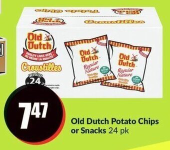FreshCo Old Dutch Potato Chips or Snacks 24 pk offer