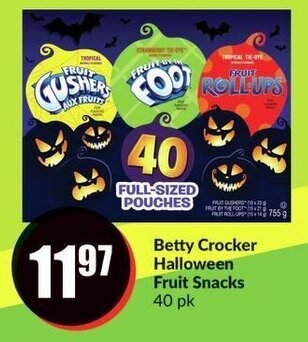 FreshCo Betty Crocker Halloween Fruit Snacks 40 pk offer