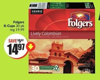 FreshCo Folgers K-Cups 30 pk offer