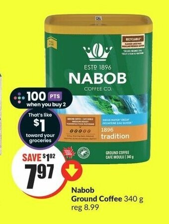 FreshCo Nabob Ground Coffee 340g offer