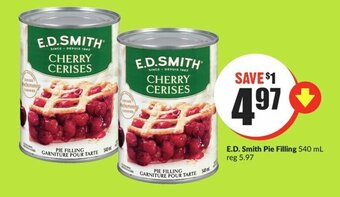 FreshCo E.D. Smith Pie Filling 540mL offer