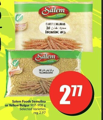 FreshCo Salem Foods Semolina or Yellow Bulgur 907-908g offer