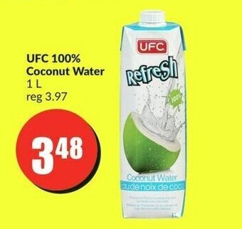 FreshCo UFC 100% Coconut Water 1L offer