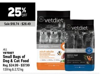 Ren’s Pets Depot All vetdiet small bags of dog & cat food offer
