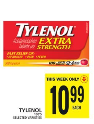 Food Basics Tylenol offer