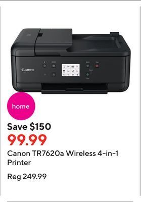 Staples Canon tr7620a wireless 4-in-1 printer offer
