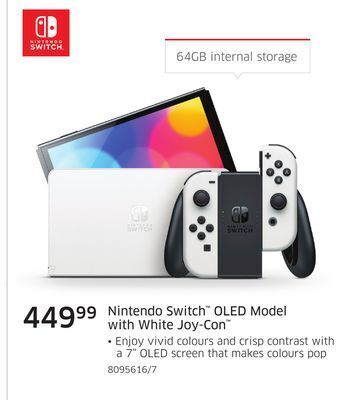 The Source Nintendo switch oled model with white joy-con offer