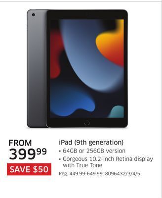 The Source Apple ipad (9th generation) offer
