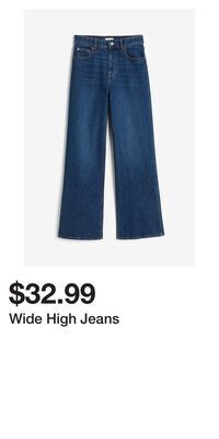 H&M Wide high jeans offer