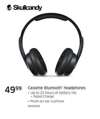 The Source Skullcandy cassette bluetooth headphones offer