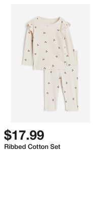 H&M Ribbed cotton set offer