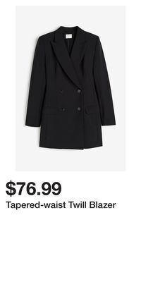 H&M Tapered-waist twill blazer offer