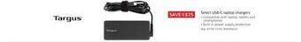 The Source Targus select usb-c laptops chargers offer