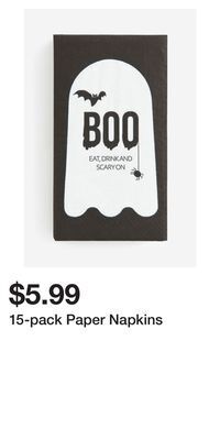 H&M 15-pack paper napkins offer