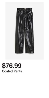 H&M Coated pants offer