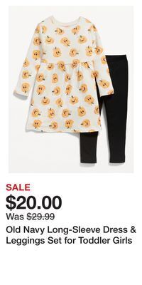 Old Navy Old navy long-sleeve dress & leggings set for toddler girls offer