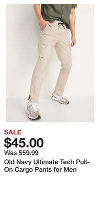 Old Navy Old navy ultimate tech pull-on cargo pants for men offer