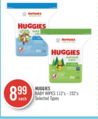 Shoppers Drug Mart Huggies baby wipes offer