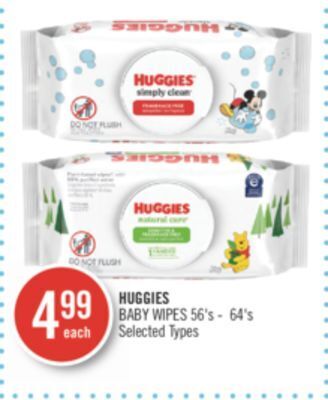 Shoppers Drug Mart Huggies baby wipes offer