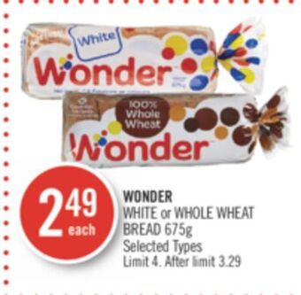 Shoppers Drug Mart Wonder white or whole wheat offer