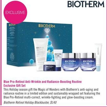Shoppers Drug Mart Biotherm retinol holiday blockbuster offer