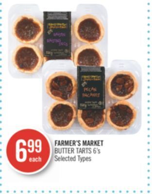 Shoppers Drug Mart Farmer's market butter tarts offer