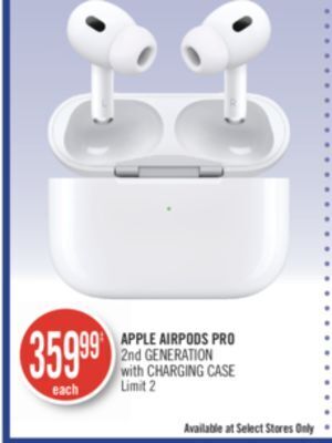 Shoppers Drug Mart Apple airpods pro 2nd generation offer