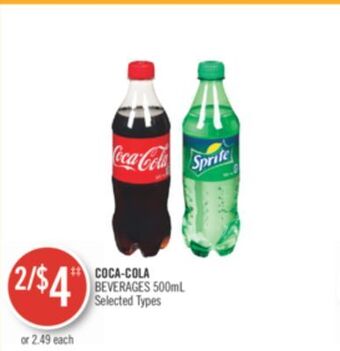Shoppers Drug Mart Coca-cola beverages offer
