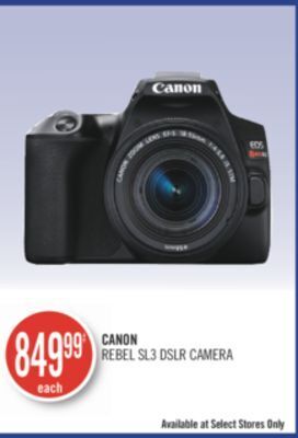 Shoppers Drug Mart Canon rebel sl3 dslr camera offer