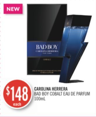 Shoppers Drug Mart Carolina herrera bad boy cobalt eau de parfum offer