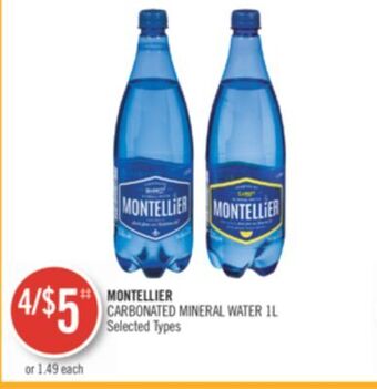 Shoppers Drug Mart Montellier carbonated mineral water offer