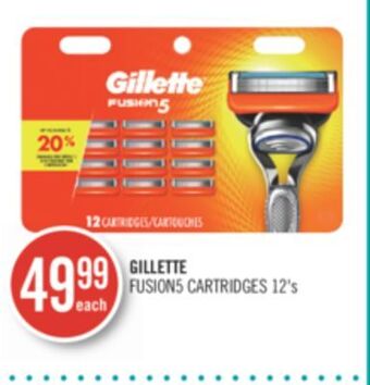 Shoppers Drug Mart Gillette fusion5 cartridges offer