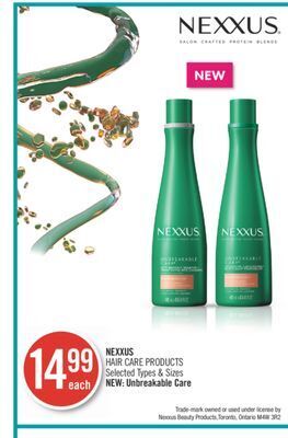 Shoppers Drug Mart Nexxus hair care products offer