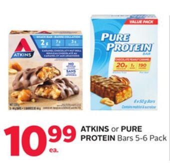 Rexall Atkins or pure protein bars 5-6 pack offer