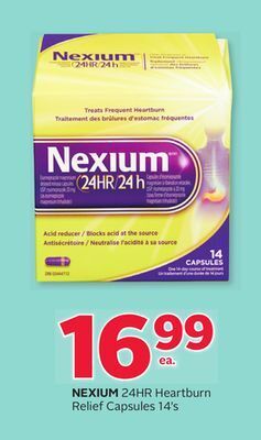 Rexall Nexium 24hr heartburn relief capsules offer