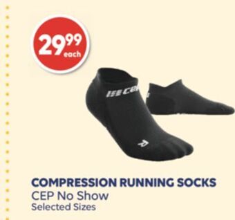 Wellwise by Shoppers Compression running socks cep no show offer