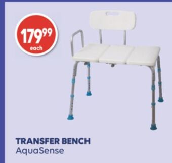 Wellwise by Shoppers Transfer bench aquasense offer