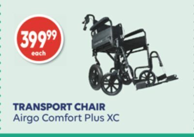Shoppers Drug Mart Transport chair comfort plus xc offer