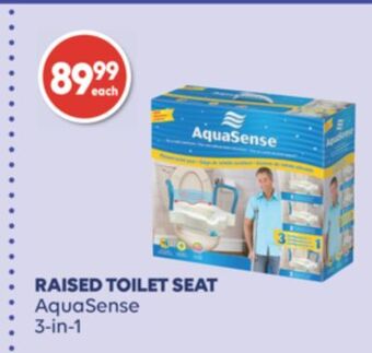 Wellwise by Shoppers Raised toilet seat aquasense 3-in-1 offer