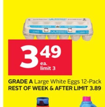 Rexall Grade a large white eggs 12 offer