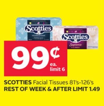 Rexall Scotties facial tissues offer