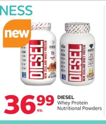 Rexall Diesel whey protein nutritional powders offer
