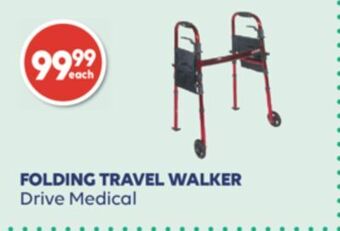 Wellwise by Shoppers Folding travel walker drive medical offer