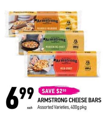 Coppa's Fresh Market Armstrong cheese bars offer