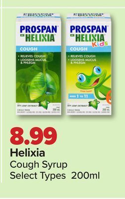 PharmaChoice Helixia cough syrup offer