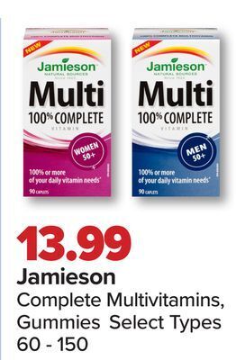 PharmaChoice Jamieson complete multivitamins, gummies offer