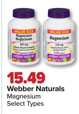 PharmaChoice Webber naturals magnesium offer