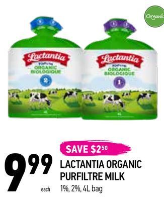 Coppa's Fresh Market Lactantia organic purfiltre milk offer