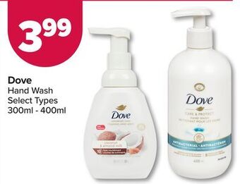 PharmaChoice Dove hand wash offer